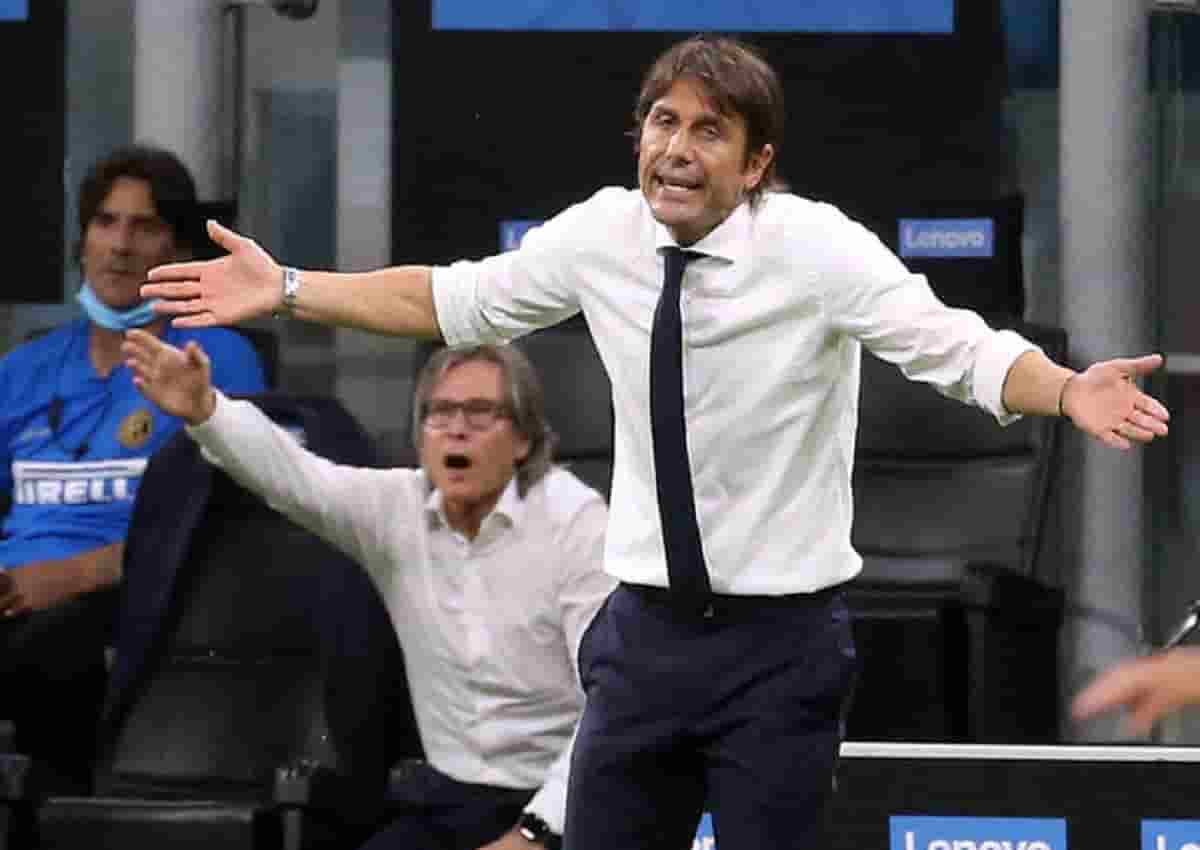 L'allenatore dell'Inter, Antonio Conte (foto Ansa)