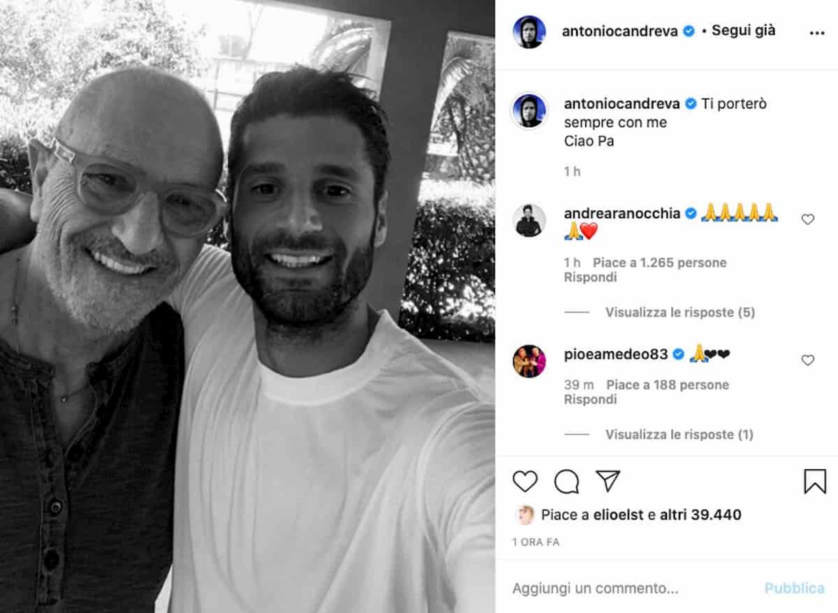 Candreva, morto il padre
