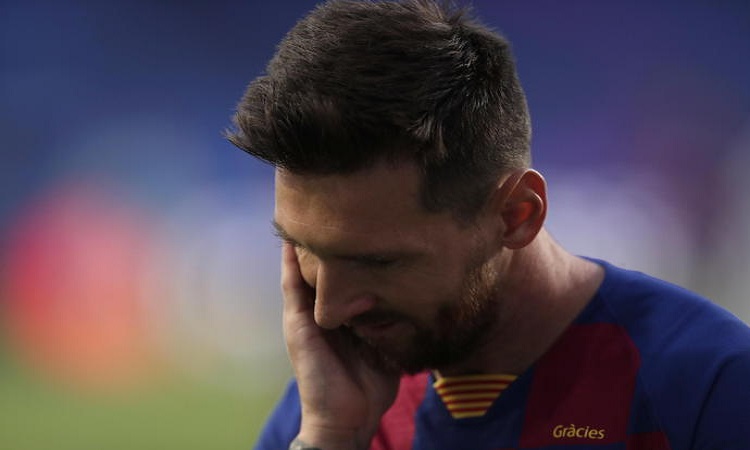 Champions League, il calciatore del Barcellona Leo Messi in una foto Ansa