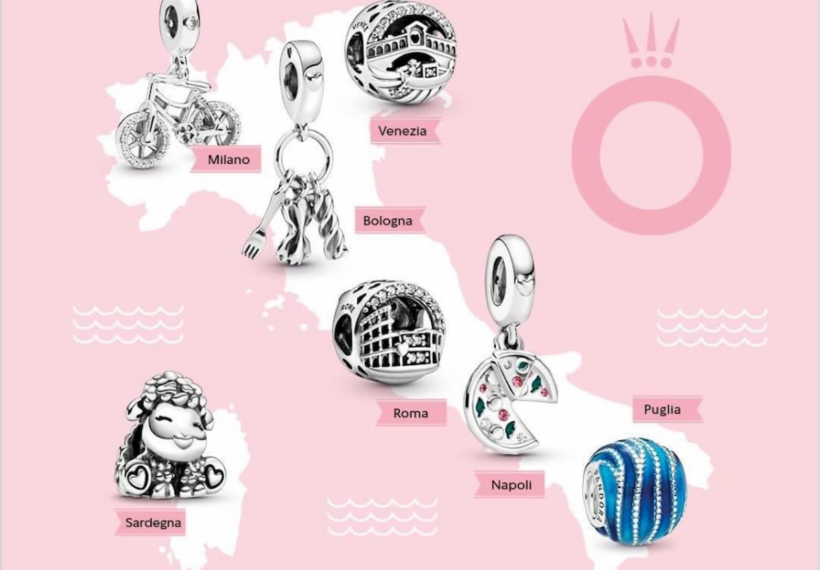 Pandora, charm dedicati all'Italia. Ma la pecora per la Sardegna fa discutere