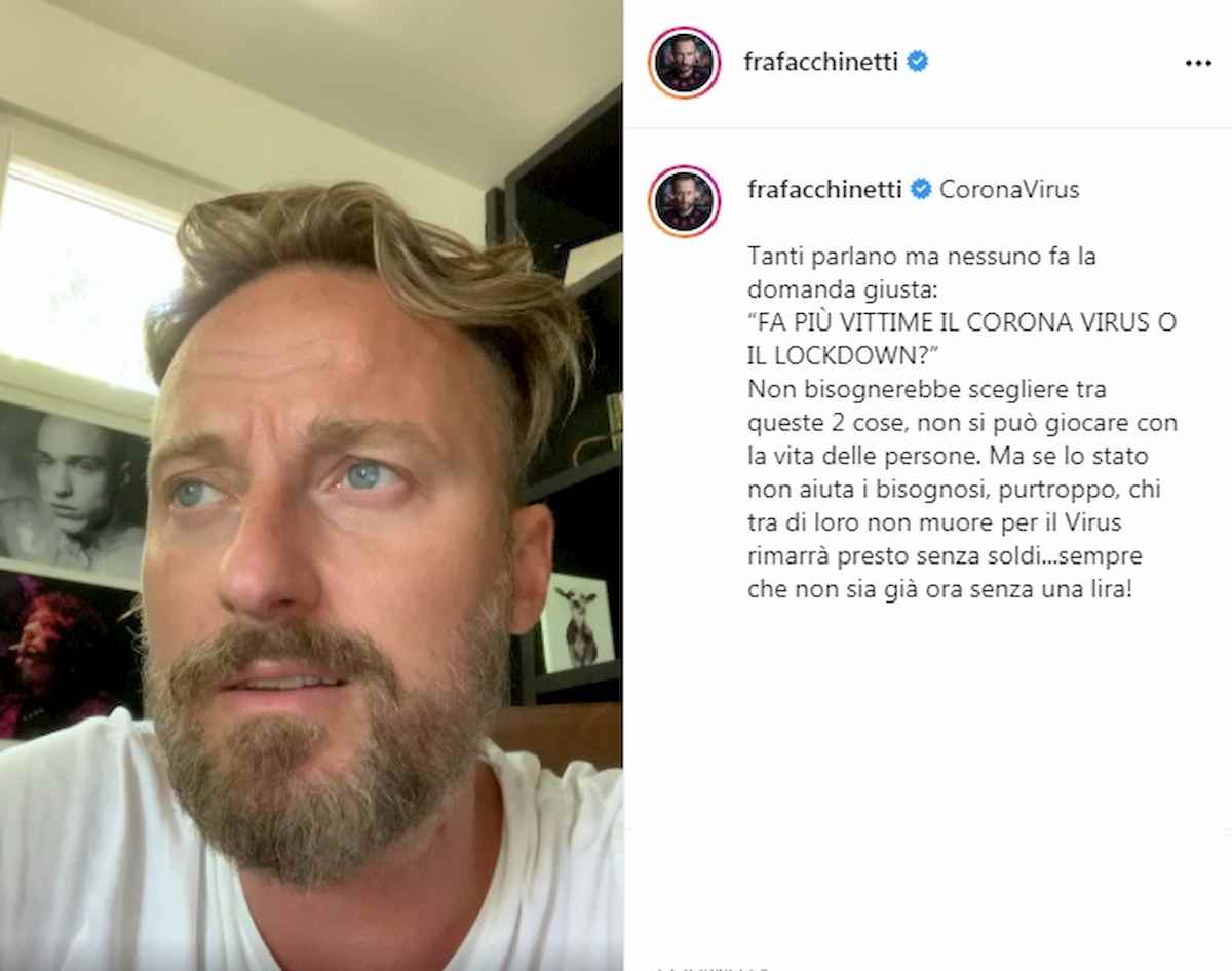 francesco facchinetti, coronavirus