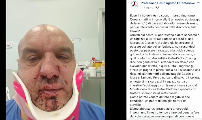 Pietro Paolo Cossu, operatore 118 aggredito da turista in discoteca. "Spostati, mi rovini le vacanze"