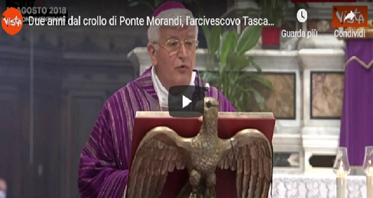 Ponte Morandi, la messa a due anni dal crollo