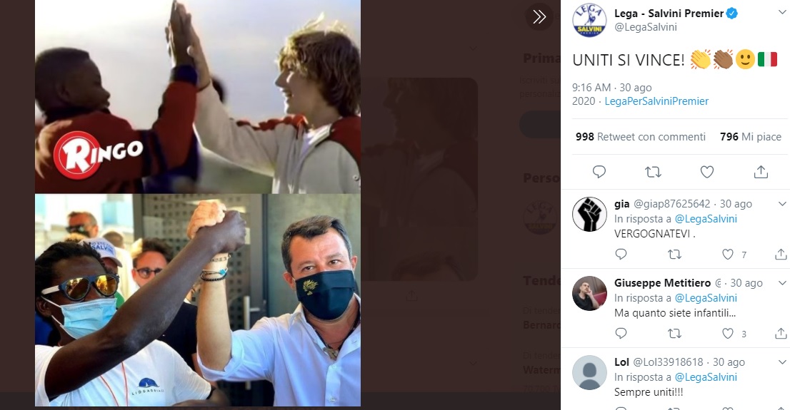 Lega usa lo spot Ringo per fare campagna elettorale, Barilla: "Non abbiamo autorizzato"