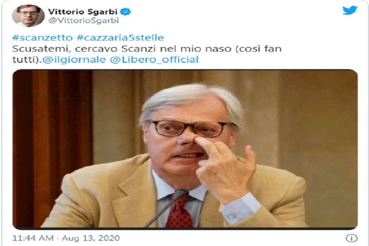 sgarbi contro scanzi