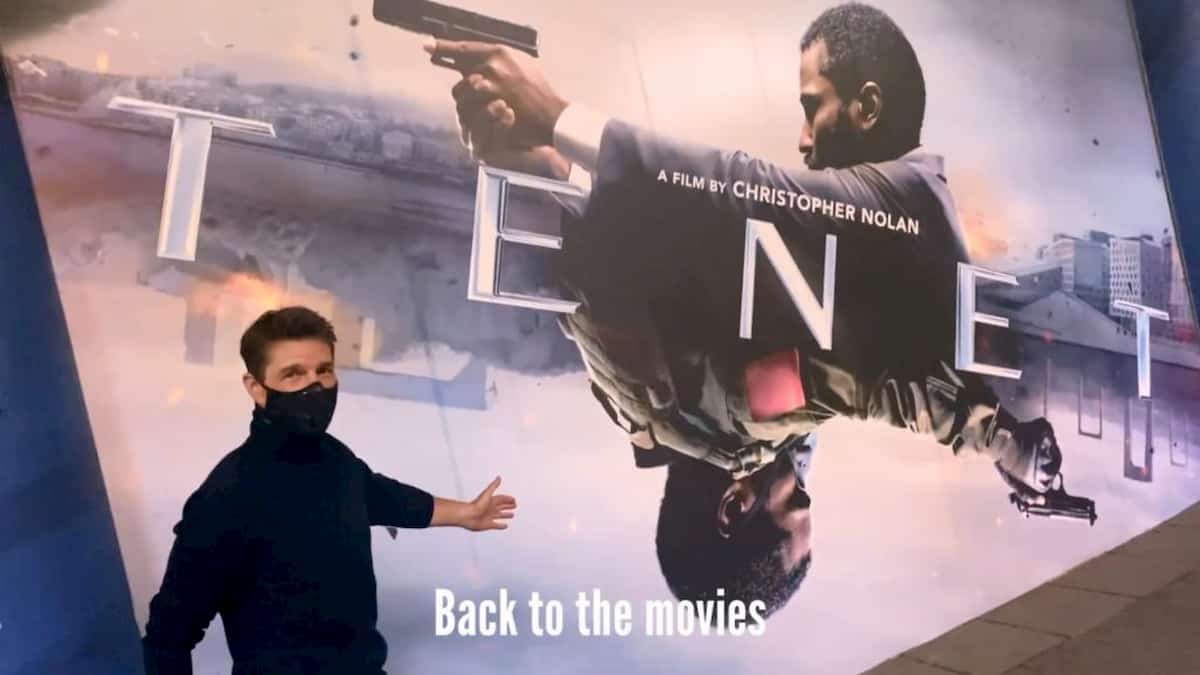 Tom Cruise con la mascherina