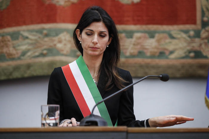 virginia raggi, foto ansa