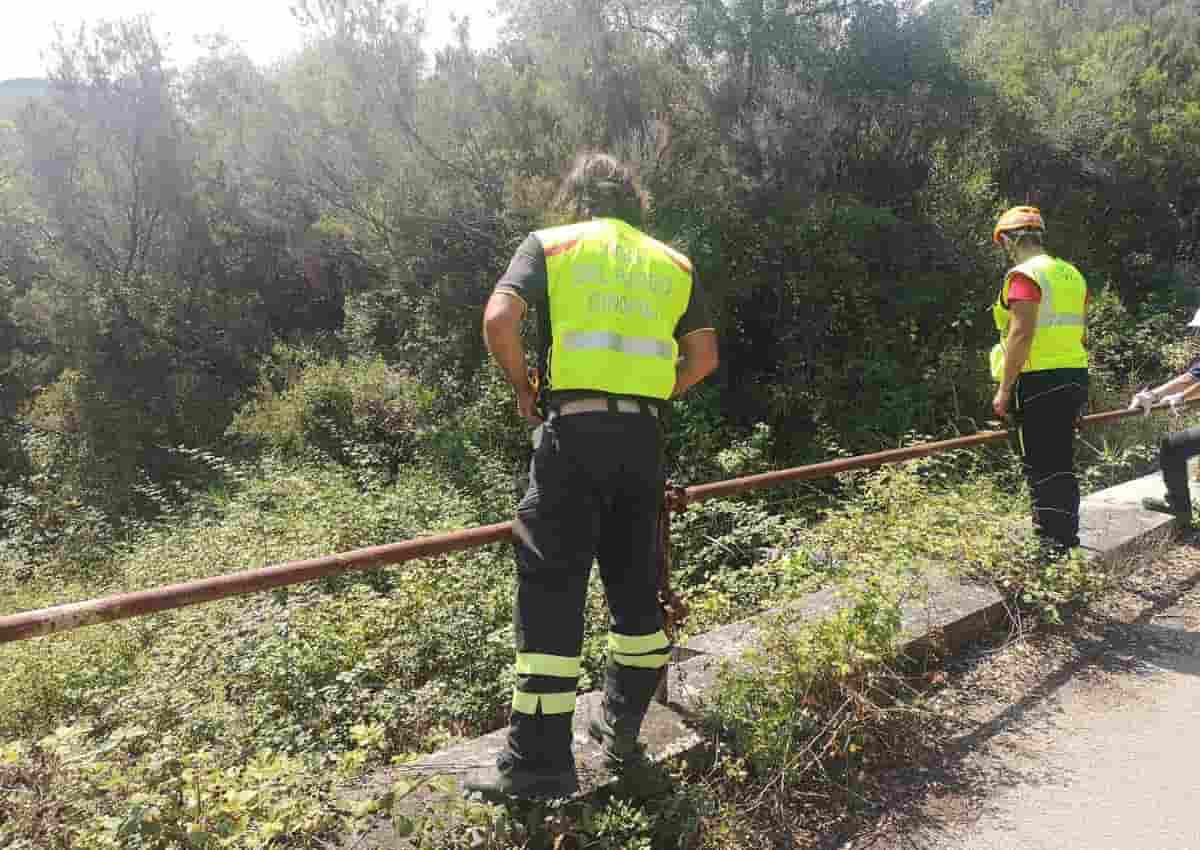 Viviana Parisi, foto Ansa dei Vigili durante le ricerche