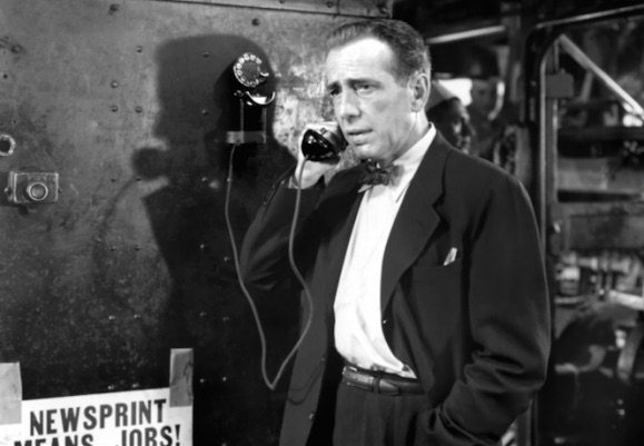 Ordine dei giornalisti, election day il 15 novembre, polemiche nel Lazio. Nella foto Humphrey Bogart