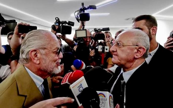 Aurelio De Laurentiis e De Luca