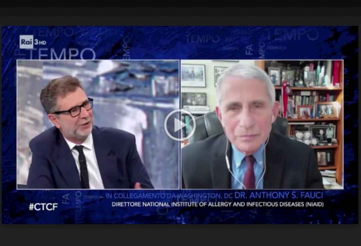 Intervista Anthony Fauci a Che Tempp Che Fa