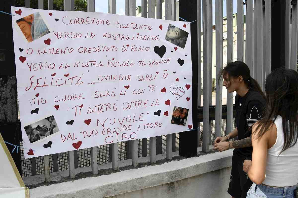 funerali caiano, manifesto Ciro