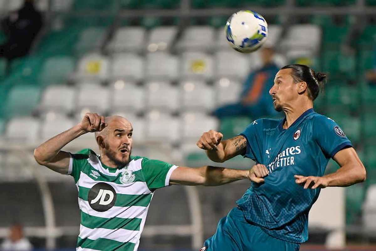 Europa League, Milan passa a Dublino: 2-0 allo Shamrock con show di Ibrahimovic Calhanoglu