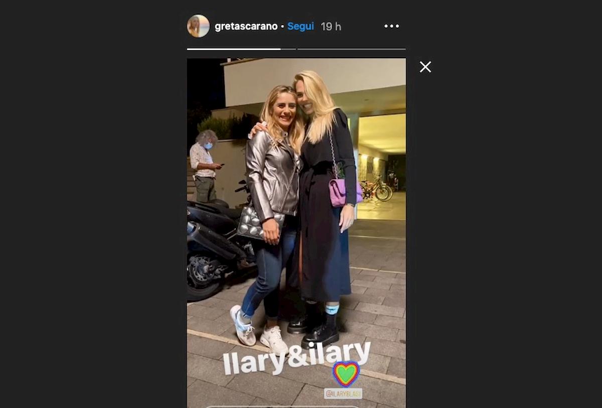 Ilary incontra Ilary: la Blasi con Greta Scarano sul set della serie tv dedicata Totti