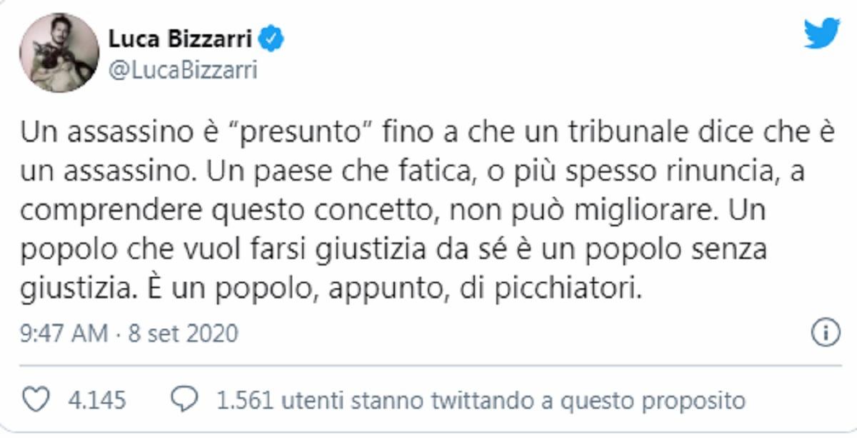 luca bizzarri e il post su Colleferro