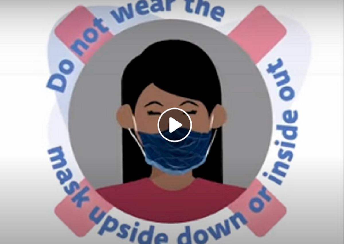 mascherina, come indossarla correttamente