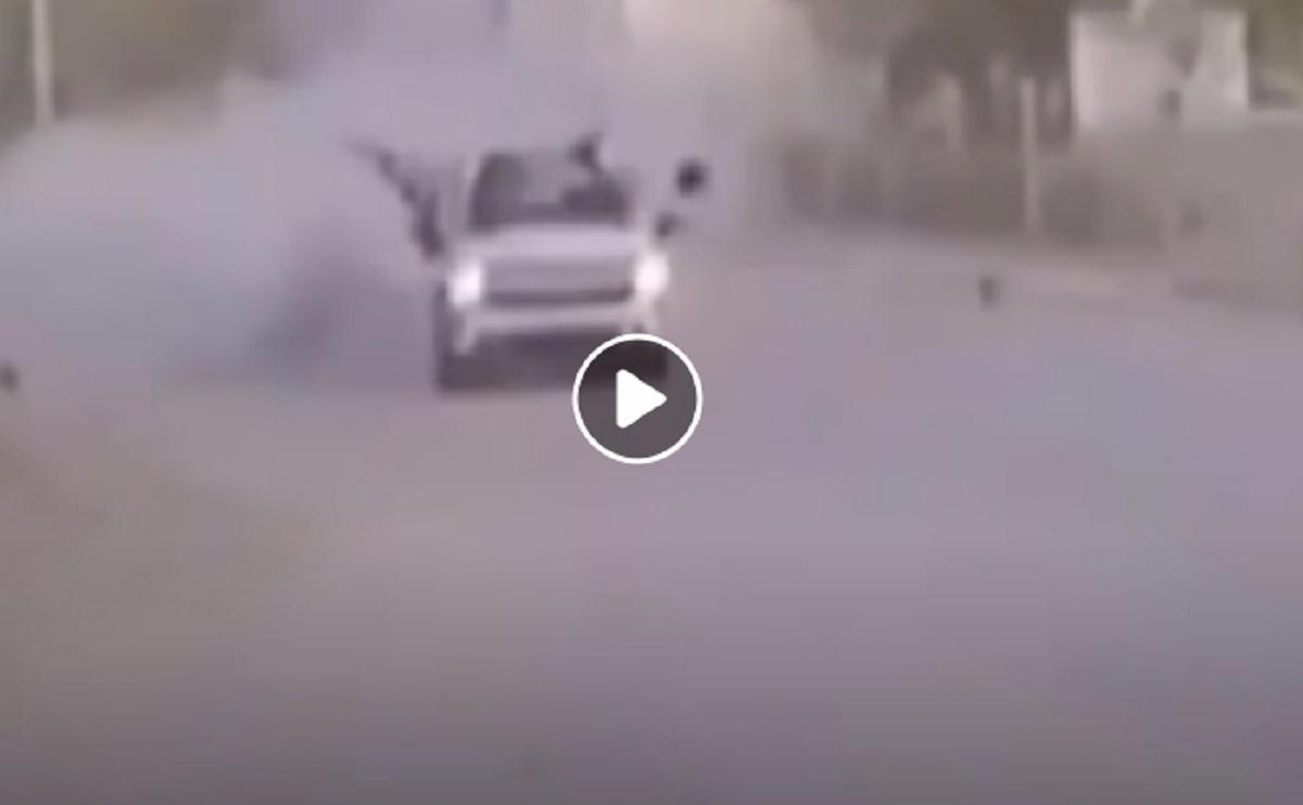 pick-up dei narcos colpito