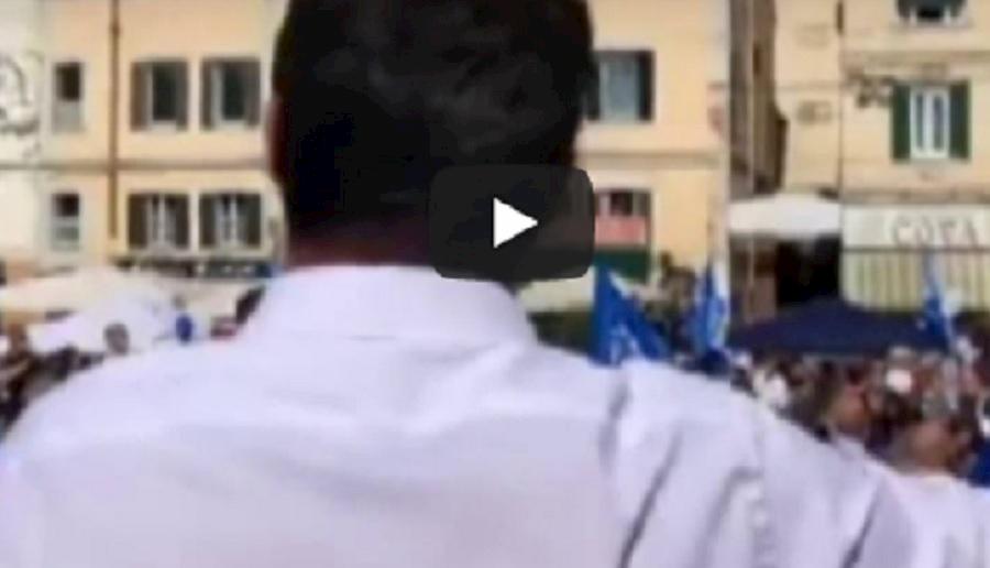 salvini contestato a Sanremo