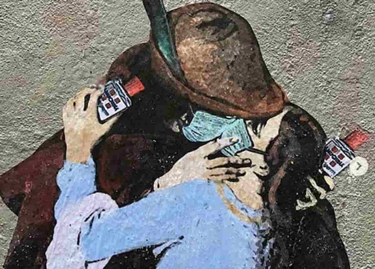 Ses*o con la mascherina per evitare il contagio