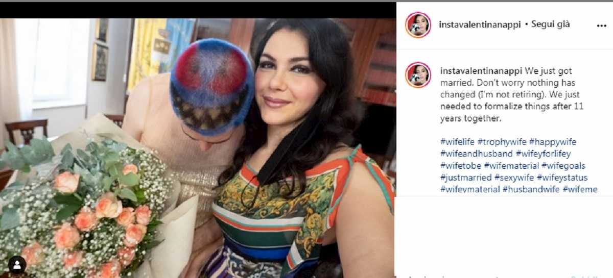 valentina nappi sposa