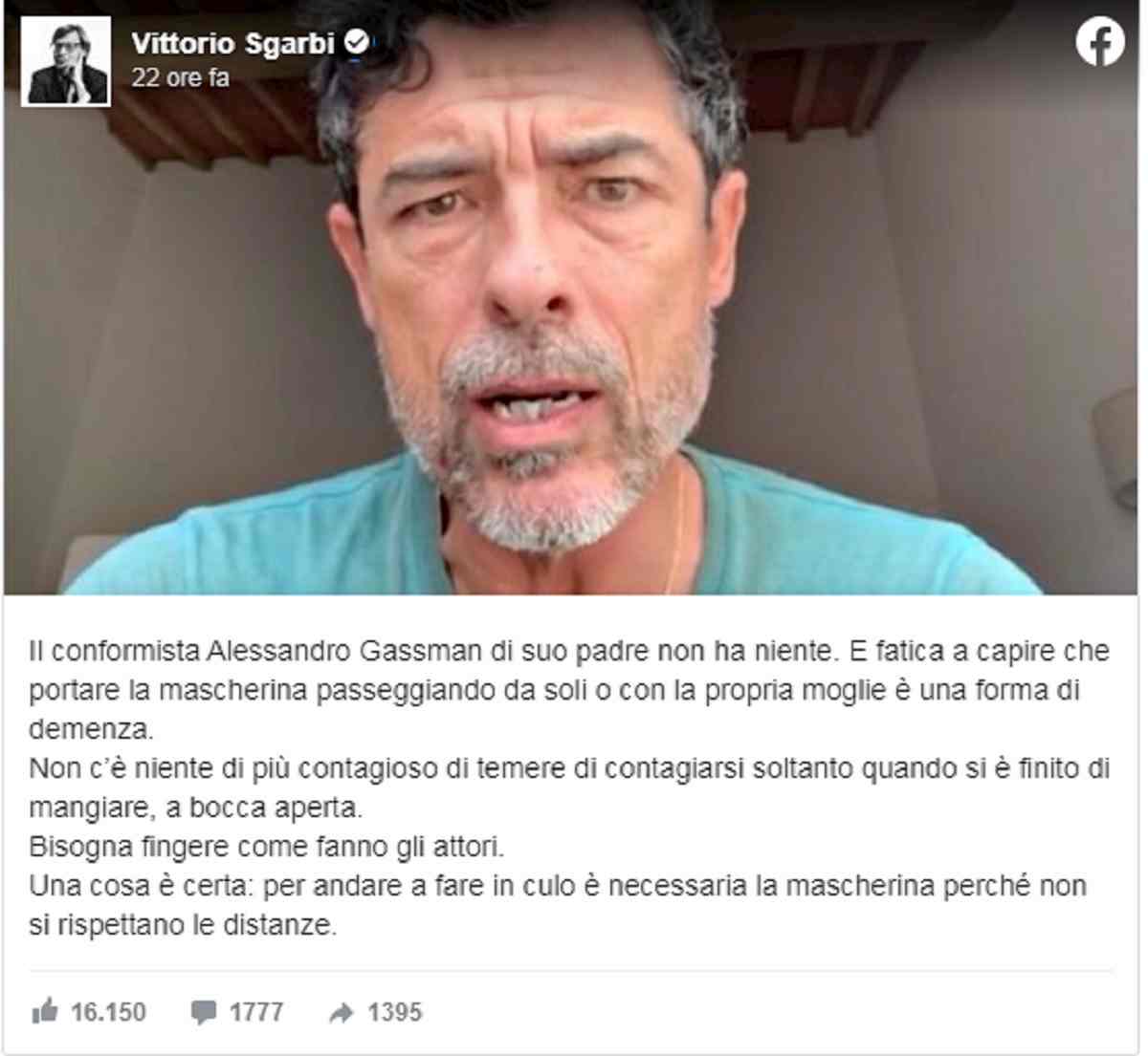 sgarbi contro alessandro gassman