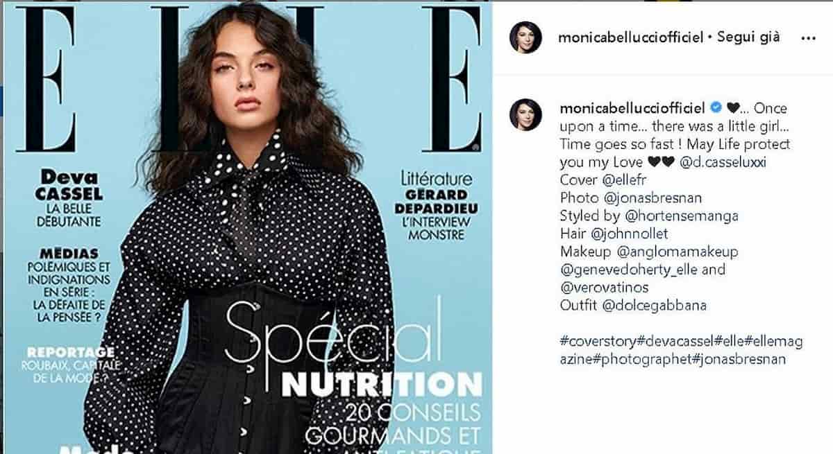 Deva Cassel sulla copertina di Elle France FOTO. E anche mamma Monica Bellucci approva