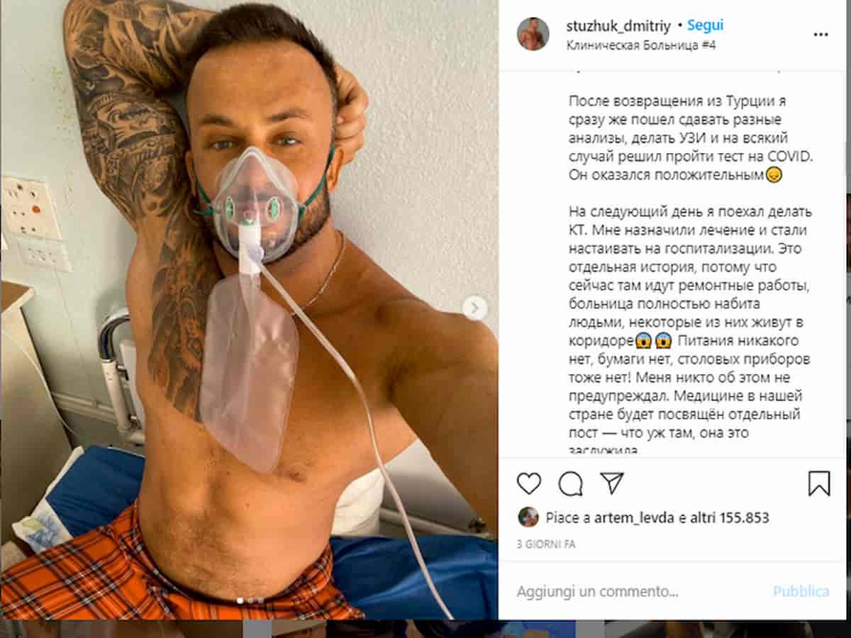 Dmitriy Stuzhuk, influencer negazionista morto per Covid a soli 33 anni