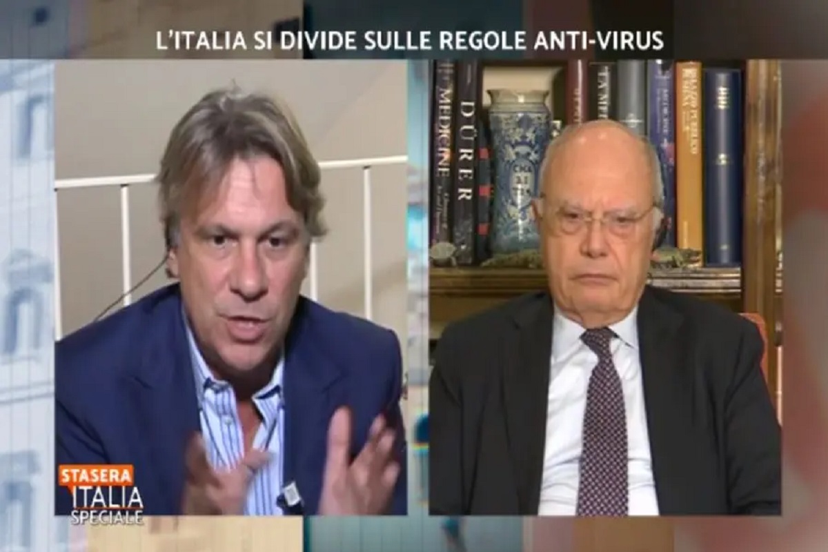 Stasera Italia, scontro tra Nicola Porro e il professor Galli. Ecco cosa è successo