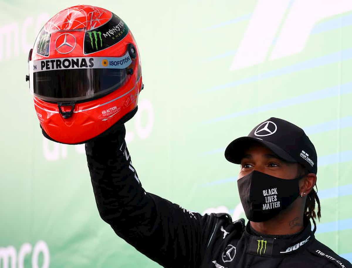 Hamilton casco schumacher