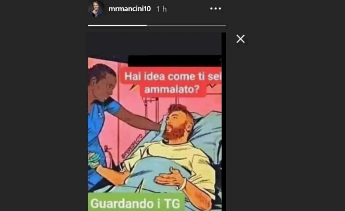 Mancini Ct della nazionale negazionisti. L'ho preso dal Tg...Propaganda del non c'è COVID