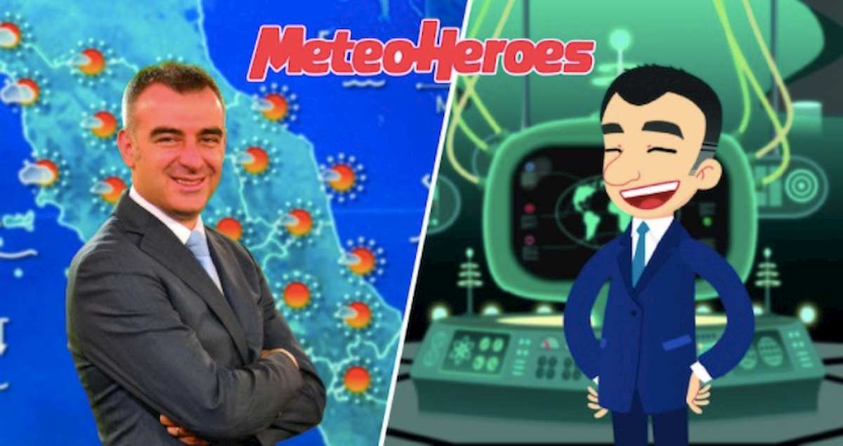 MeteoHeroes, Andrea Giuliacci diventa il personaggio cartoon