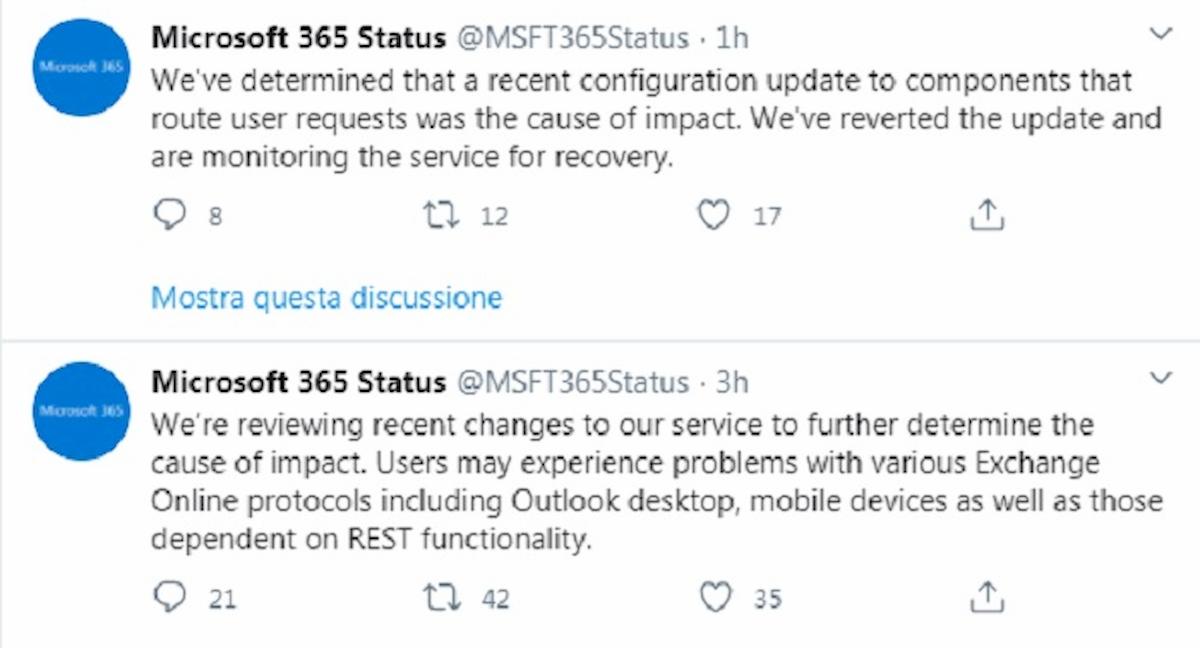 microsofto outllok down