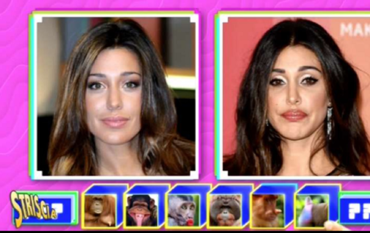 Belen Rodriguez rifatta: il servizio di Striscia la mostra prima e dopo