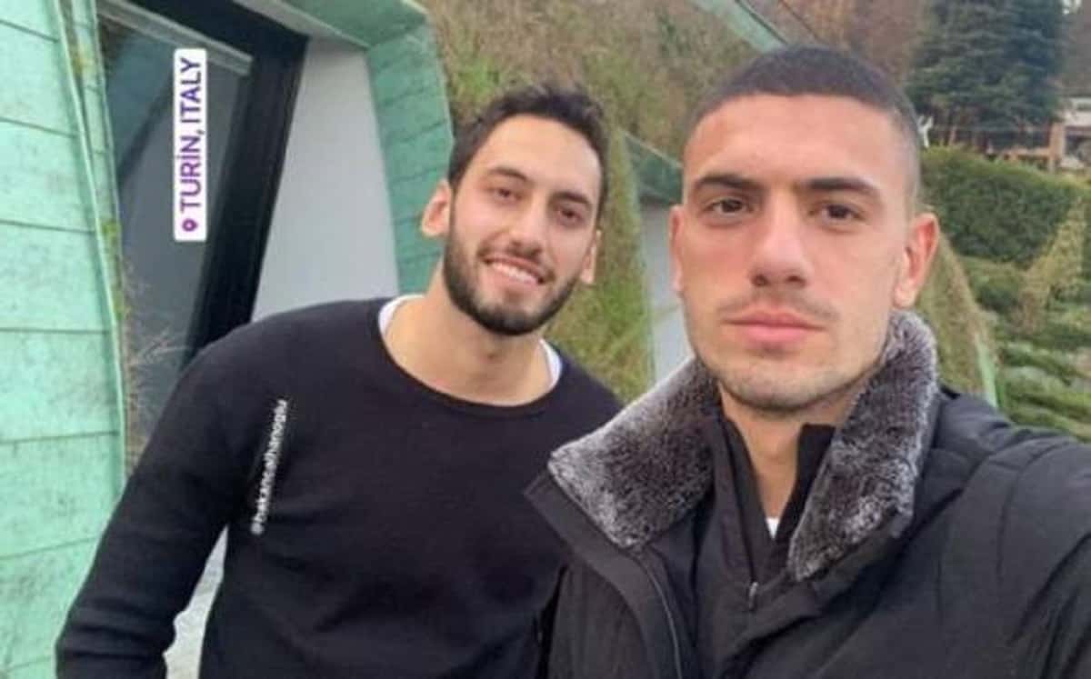 Calhanoglu da Milano va a trovare Demiral a Torino: ma tra Regioni rosse non ci si può spostare