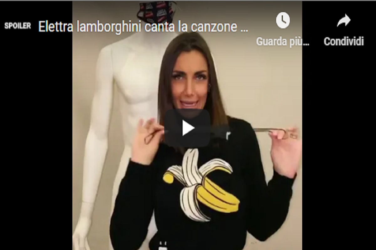 Elettra Lamborghini e il twerking per incentivare l'uso della mascherina VIDEO