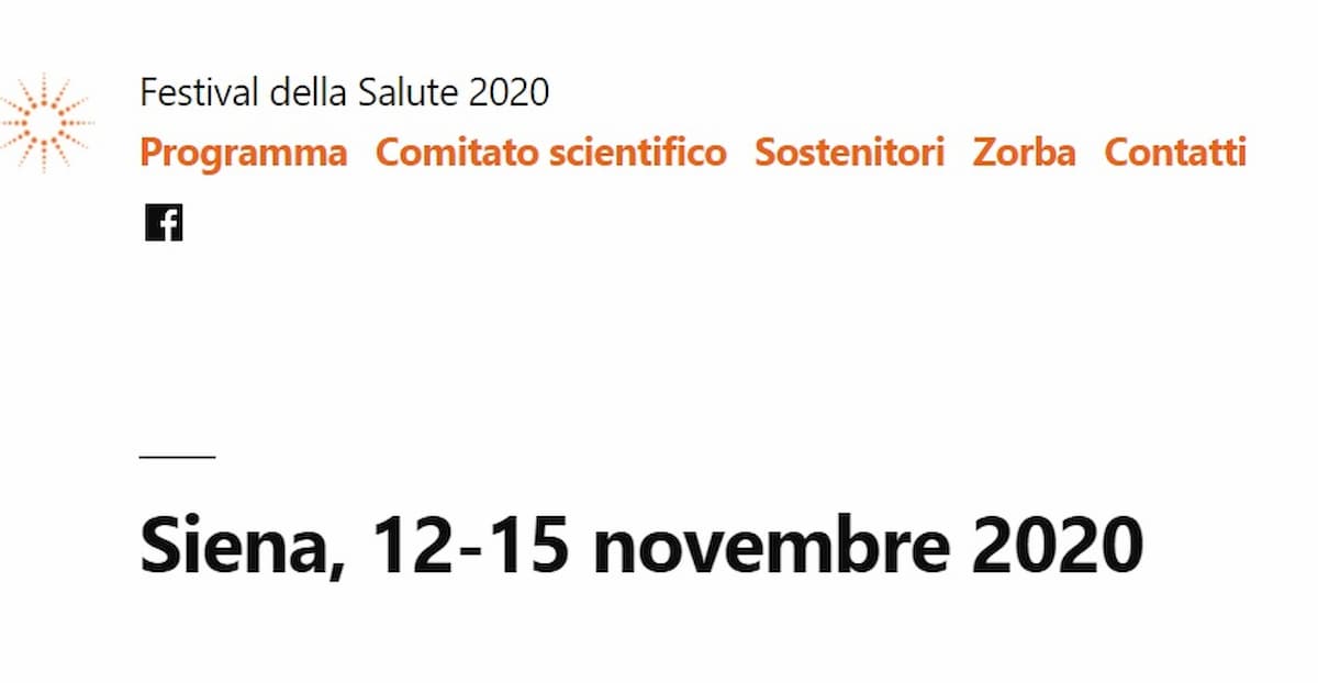 Festival della Salute, dal 12 al 15 novembre 2020 (anche in streaming). Covid e non solo