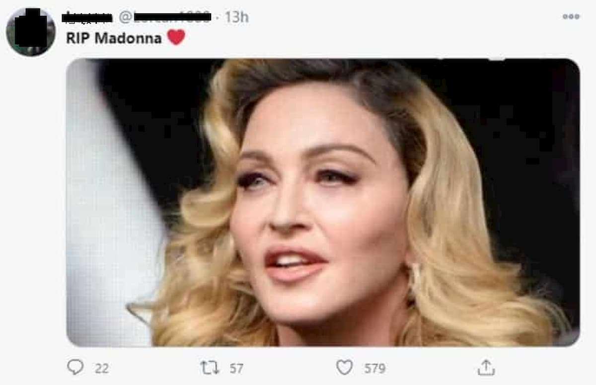 Madonna morta Australia confondono maradona