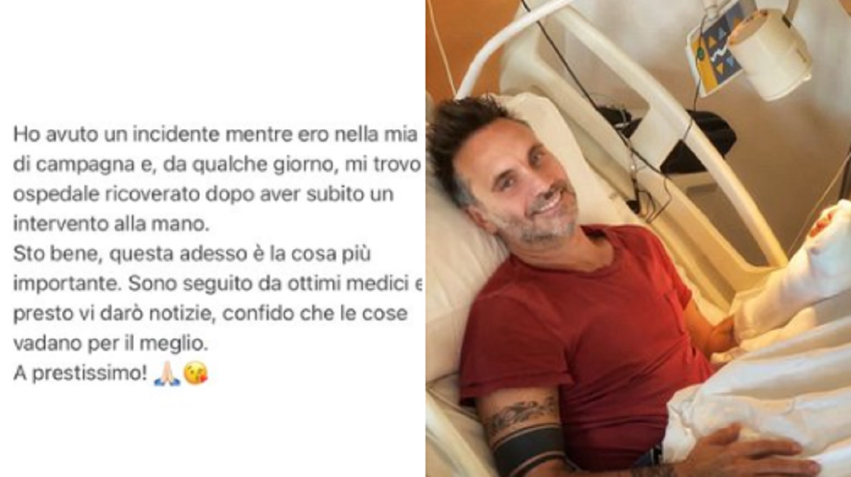 Nek in ospedale dopo un incidente in casa: il post su Facebook