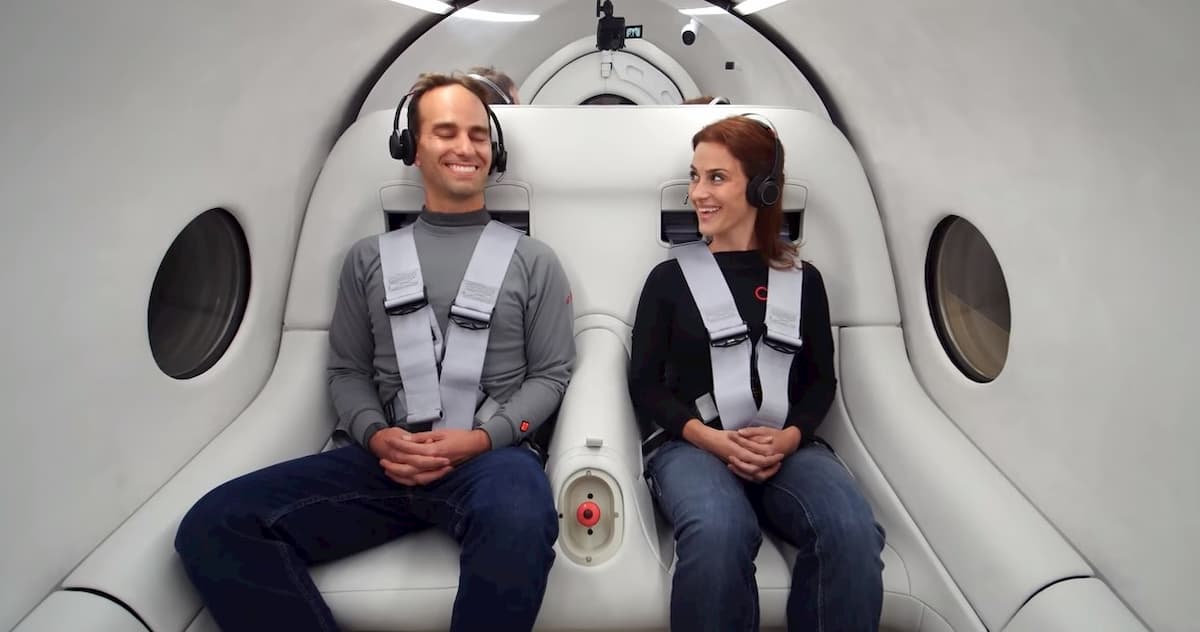 Virgin Hyperloop treno