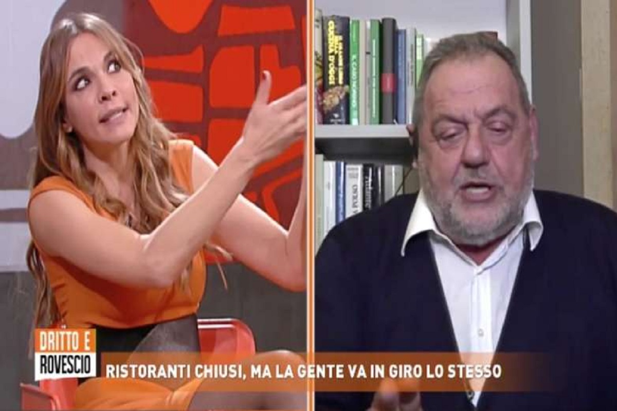 Dritto e Rovescio, scontro in diretta tra Vissani e Sara Manfuso