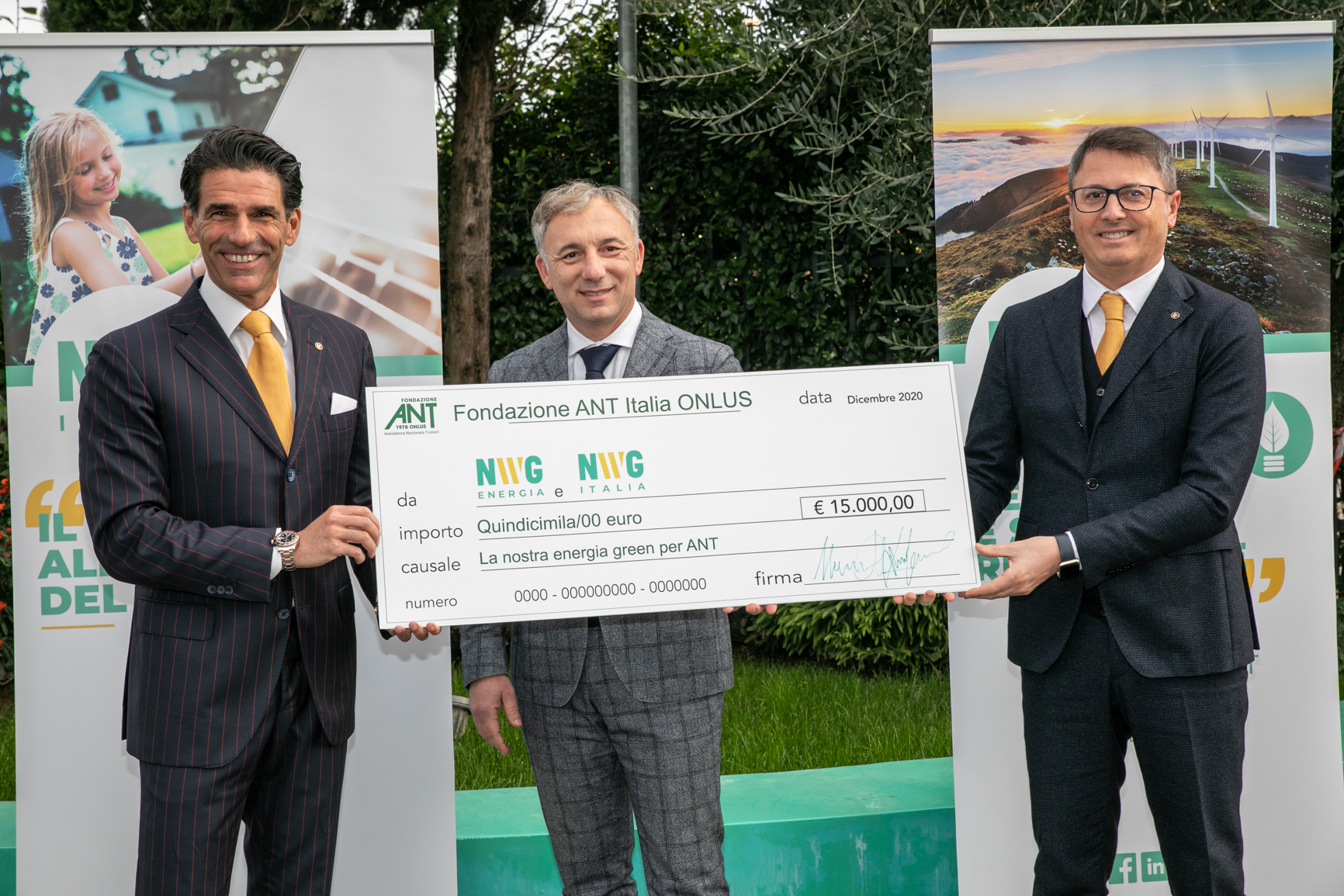 NWG Italia ed NWG Energia con ANT a Natale regalano un raggio di sole a nome dei propri dipendenti