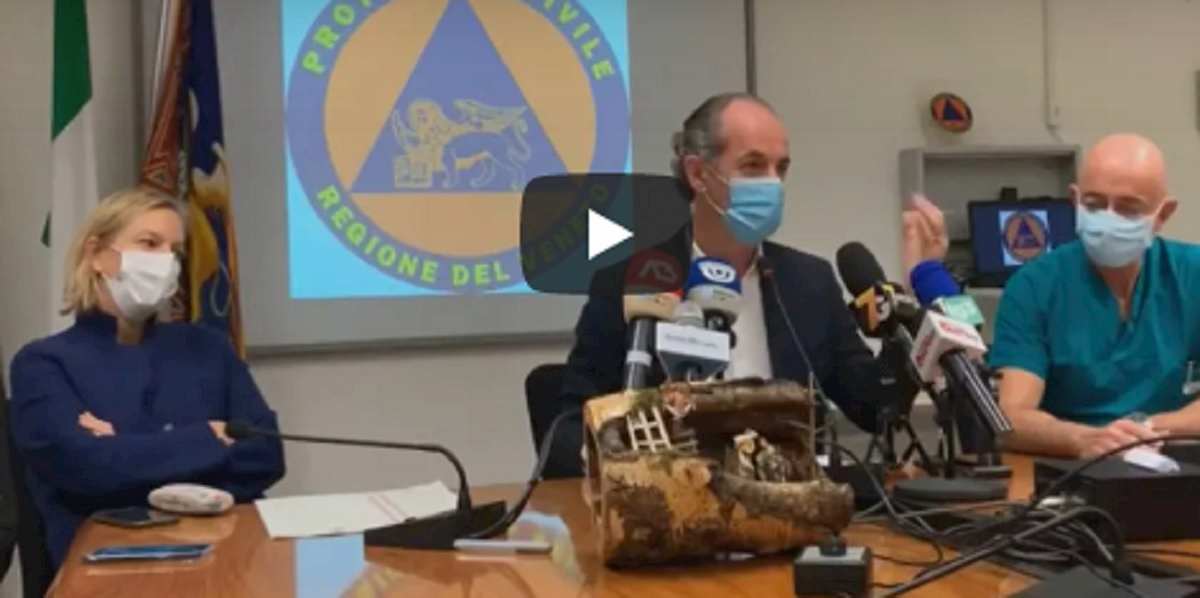 covid, conferenza stampa zaia