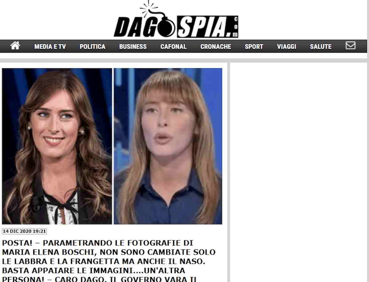 dagospia, foto boschi