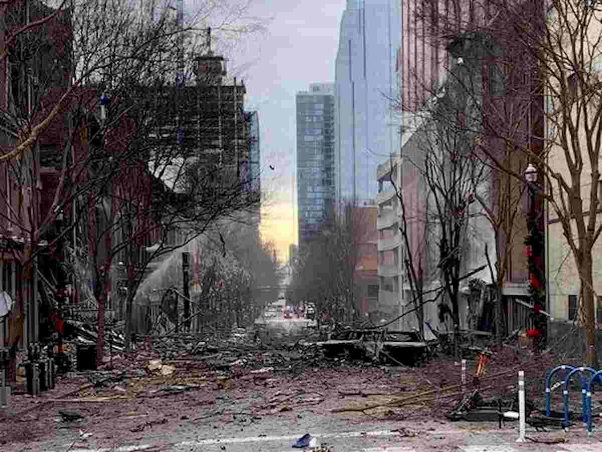 esplosione camper a Nashville