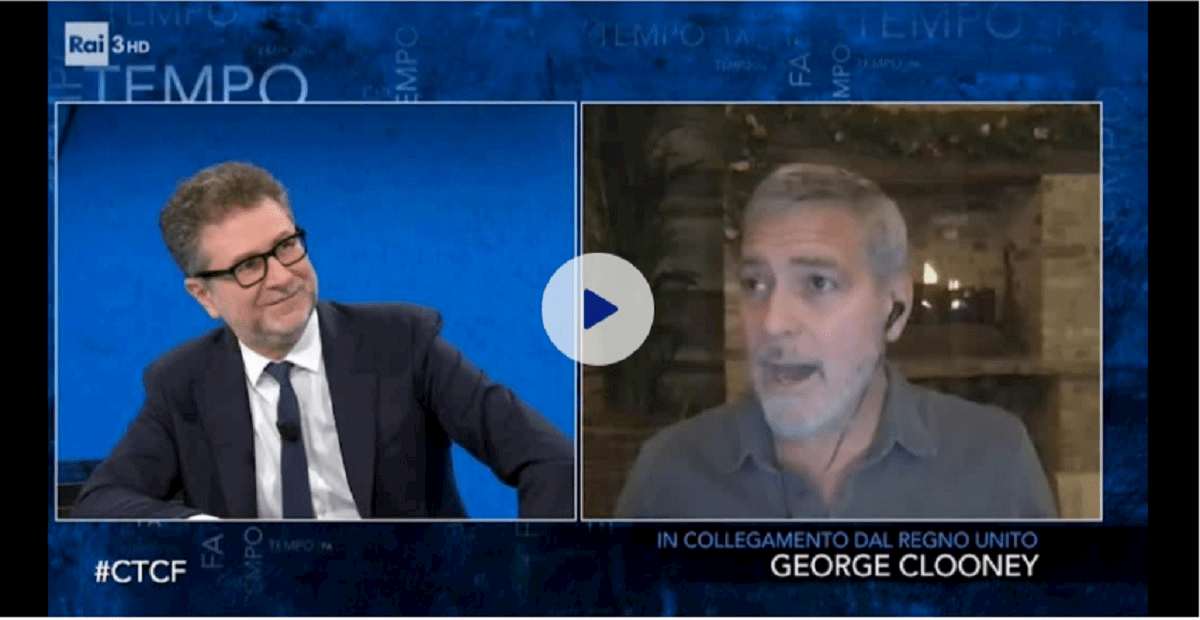 Fabio Fazio e george clooney