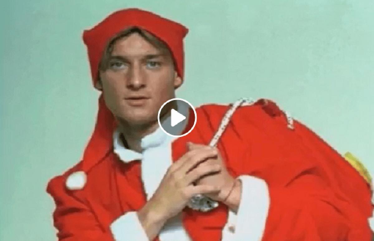 francesco totti babbo natale