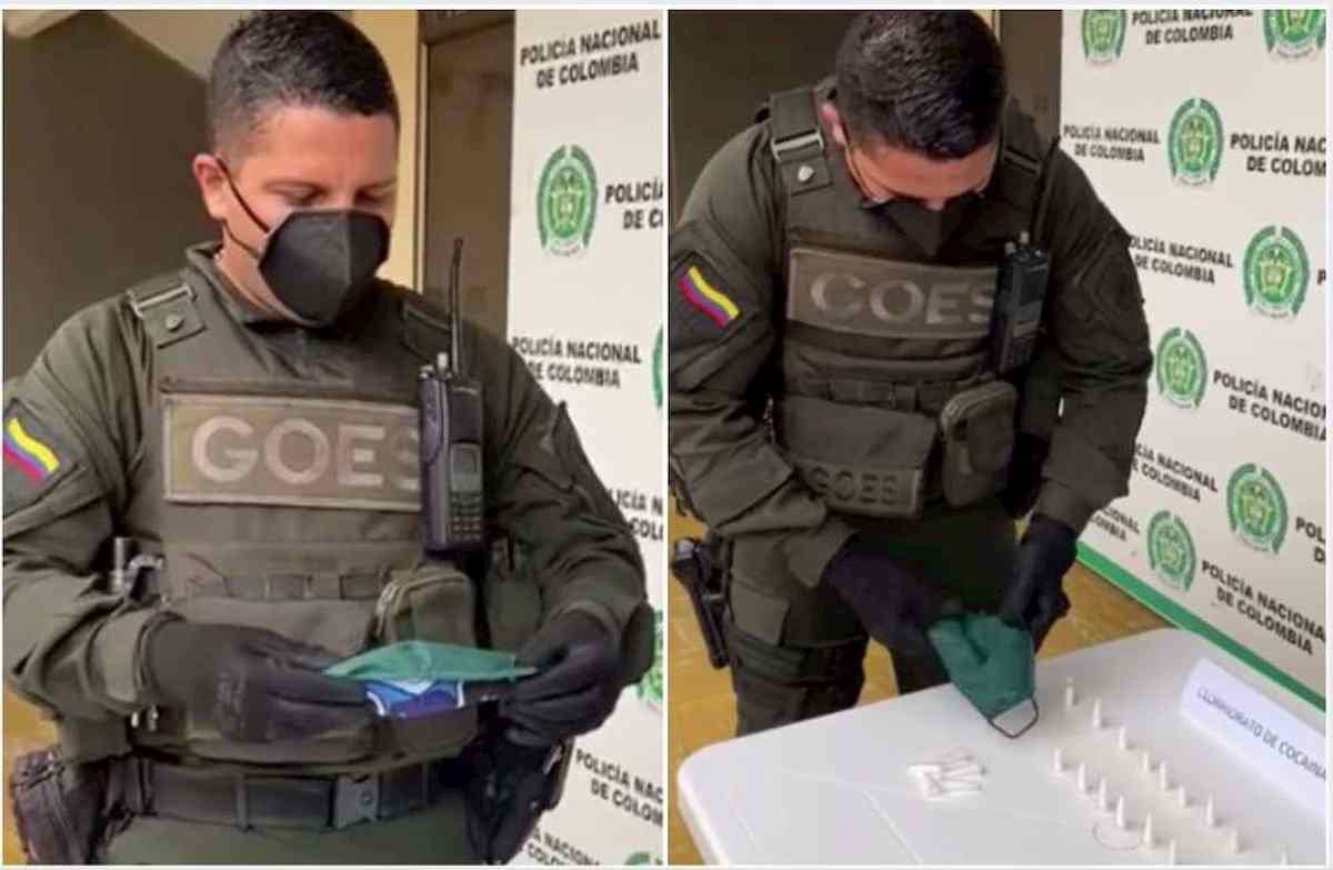 narco mascherina in colombia