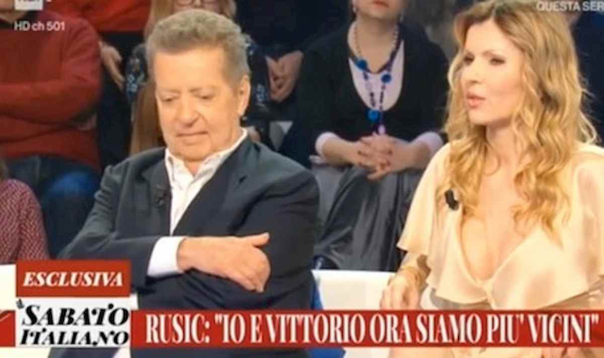 rita rusic, vittorio cecchi gori. Foto ansa