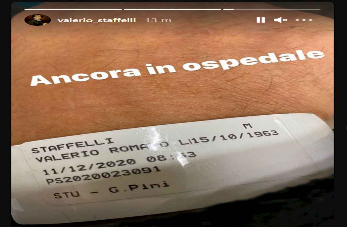 valerio staffelli, foto da ospedale