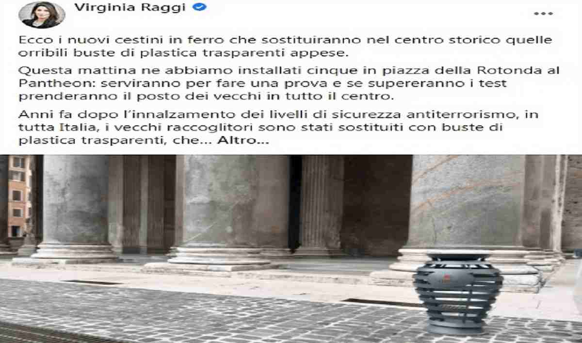 virginia raggi su Facebook